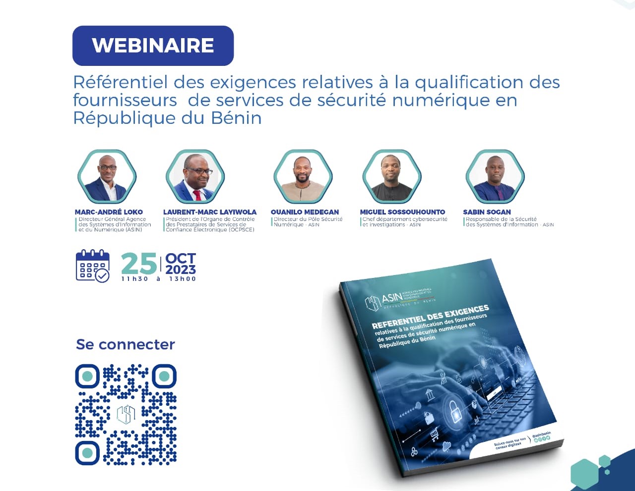 webinaire ASIN Bénin