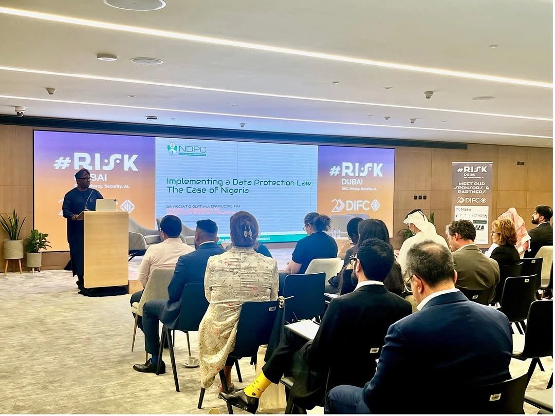 Conférence RISK Dubaï 2024 : Dr Vincent OLATUNJI présente les progrès du Nigéria en matière de protection des données